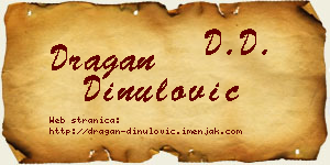 Dragan Dinulović vizit kartica